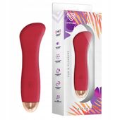 Wibrator dla kobiet, smukły. Silikonowy gadżet. 10 wibracji.