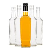 5 sztuk - butelka WALKER 500 ml z zakrętkami na whisky koniak