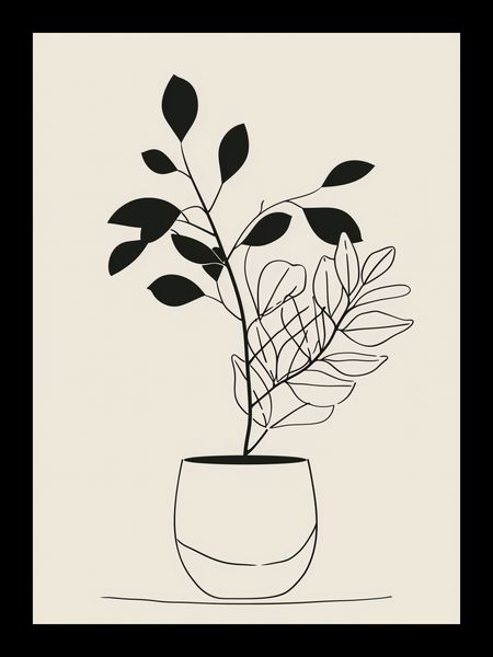 Plakat 13x18cm Prostota Doniczki zdjęcie 2