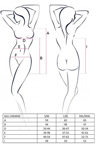 bielizna-gill chemise red xxl/xxxl - casmir na Arena.pl