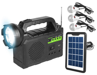 Wielofunkcyjny System Solarny PS GD-P30FM - Powerbank, Głośnik Bluetooth, Radio i Latarka w jednym!