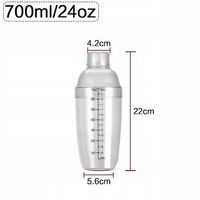 Pojemnik do szejkera mechanicznego do zaklejarek kubków np. Bubble Tea