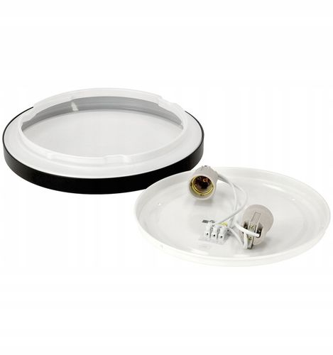 Lampa Sufitowa Plafon LED 2xE27 OKRĄGŁY LARI-R Na Żarówki LED Wysoka na Arena.pl