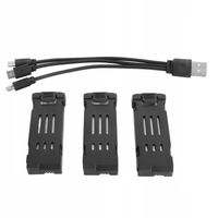 3 SZT.AKUMULATOR BATERIA LITOWA DO DRONA 1800MAH 3.7V DO E58 E68 JY109