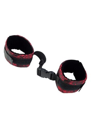 kajdanki regulowane aksamitne scandal control cuffs calexotics czarny na Arena.pl