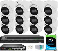 Zestaw Monitoringu 5Mpx Dahua 12x Kamera IPC-HDW1530T-0280B-S6 Aplikacja