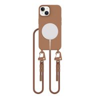 Etui Tech-Protect Magnecklace z Smyczą TPU DO iPhone 14 Brązowe
