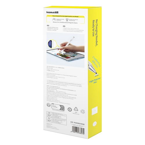 3w1 Rysik pasywny stylus Smooth Writing III - wersja magnetyczna - biały na Arena.pl