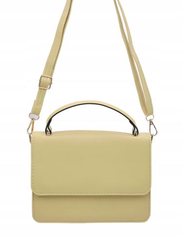Elegancka torebka listonoszka skóra ekologiczna żółty 5006 na Arena.pl