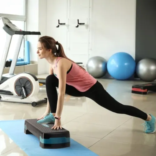 STEP do ćwiczeń fitness AEROBIKU 3 stopnie STEPPER modułowy podest AS na Arena.pl