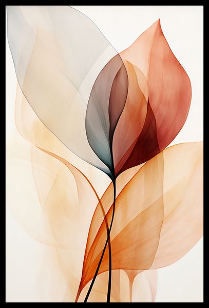 Plakat 40x60cm Eteryczne Liście zdjęcie 2