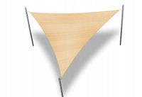 ŻAGIEL PRZECIWSŁONECZNY ZACIENIAJĄCY BARDZO MOCNY HDPE PIASKOWY 4,2X4,2X5,9