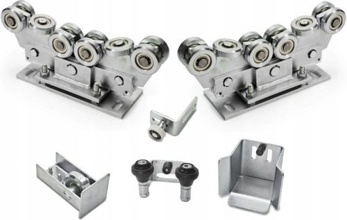 WÓZEK WÓZKI ROLKI DO BRAMY PRZESUWNEJ ZESTAW 80x80 na Arena.pl