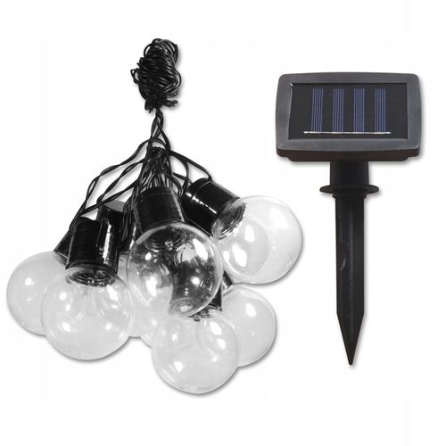 GIRLANDA SOLARNA OGRODOWA KULKI 10 LED na Arena.pl