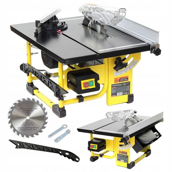 MOCNA KRAJZEGA PIŁA STOŁOWA PILARKA do drewna drzewa 2000W 16mm+Tarcza zdjęcie 1