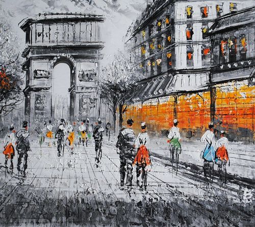 Paryska uliczka (50x60cm) na Arena.pl