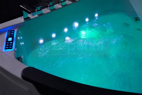 WANNA NAROŻNA Z HYDROMASAŻEM 150x150 MOCNE 2 POMPY GRZAŁKA na Arena.pl