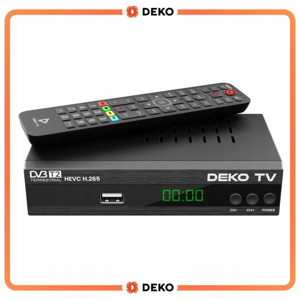 Tuner Dekoder TV Naziemnej DVBT2 DVBT 2 DVB T2 HEVC DEKO PRO2 + Antena zdjęcie 4