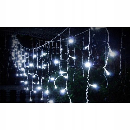 Światełka lampki świąteczne zewnętrzne sople na dom balkon ogrodowe 500 led na Arena.pl