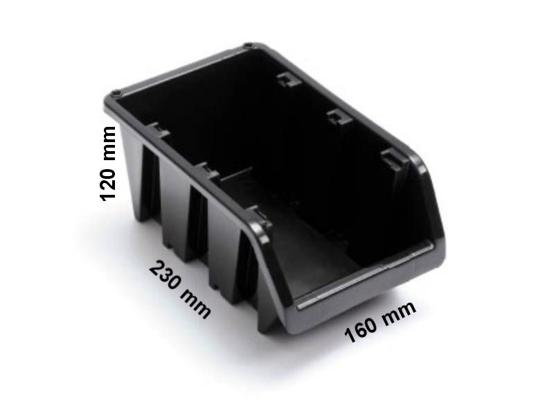 4xPOJEMNIK magazynowy NP10 CZARNY+ listwa metalowa zdjęcie 2