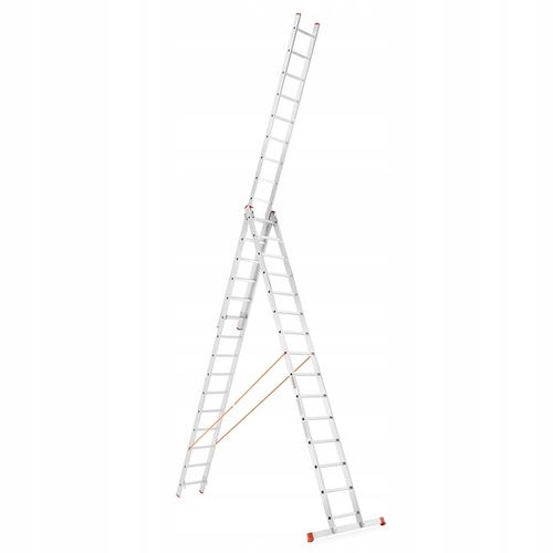 Drabina aluminiowa 3x15 HIGHER 150kg wielofunkcyjna PROFESJONALNA na Arena.pl