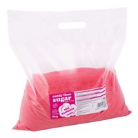kolorowy cukier do waty cukrowej czerwony o smaku malinowym 5kg