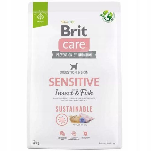 Brit care dog sustainable sensitive insect 3kg na Arena.pl