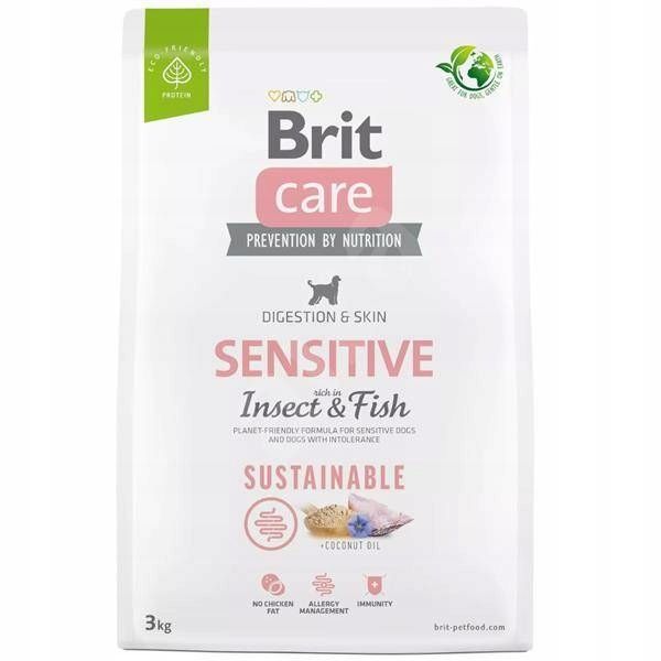Brit care dog sustainable sensitive insect 3kg zdjęcie 9