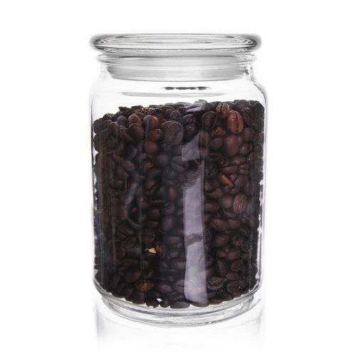 Pojemnik Szklany Słoik Okrągły na Żywność Produkty Sypkie Kawę 750 ml na Arena.pl