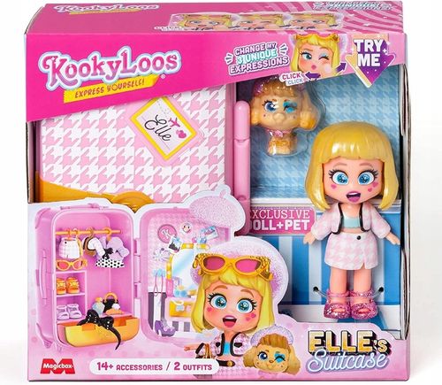 Magicbox KOOKYLOOS S Elle's Suitcase Walizka ELLE Figurka + Zwierzak na Arena.pl