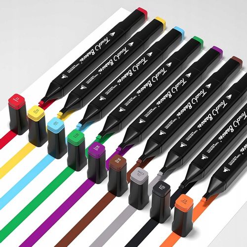 MARKERY ALKOHOLOWE 168szt. FLAMASTRY MAZAKI DWUSTRONNE PRO ZESTAW + TORBA na Arena.pl