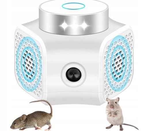 ULTRADŹWIĘKOWY ODSTRASZACZ SZCZURÓW MYSZY KUN I GRYZONI 9 ŚWIATEŁ na Arena.pl