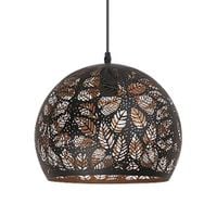 LAMPA wisząca MANORCA 2276 Rabalux orientalna OPRAWA zwis kula ball liście czarny złoty