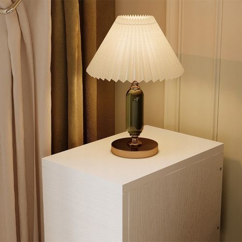 Szafka Nocna Biała Z Szufladą Stolik Z Półką Nowoczesny Loft Do Sypialni na Arena.pl