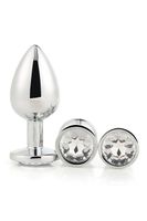 zestaw korków gleaming love silver plug set dreamtoys