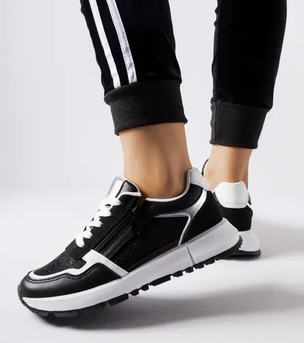 Czarne ozdobne sneakersy Camuzzoni 41 na Arena.pl