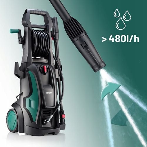 MOCNA MYJKA CIŚNIENIOWA 180bar POMPA ALUMINIOWA 2400W TURBO L8 + na Arena.pl