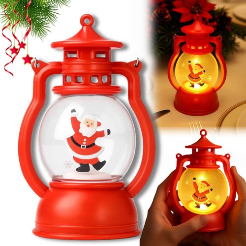 LAMPION LED 12,6 CM ŚWIĘTY MIKOŁAJ DEKORACJA na Arena.pl