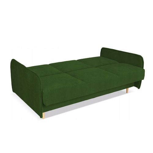 Kanapa sofa Alvo rozkładana wersalka funkcja spania pojemnik Family zielona na Arena.pl