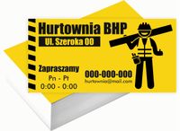 Wizytówki firmowe Foliowane 1000szt różne wzory HURTOWNIA BHP