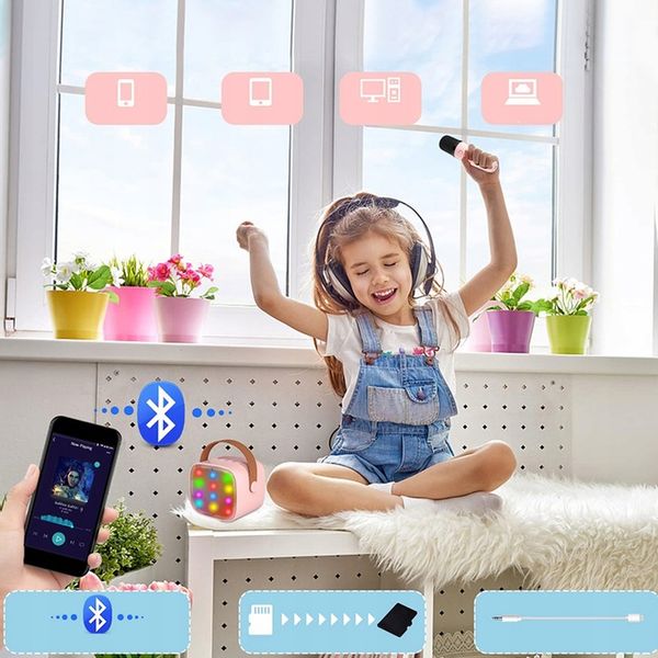 PRZENOŚNY ZESTAW DO KARAOKE BLUETOOTH 5.0 2000mAh zdjęcie 11