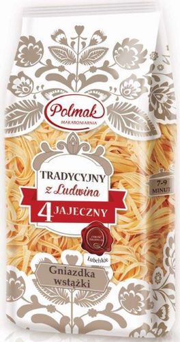 Polmak Makaron Tradycyjny 4 jajeczny gniazdka wstążki 500 g na Arena.pl