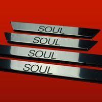 Listwa progowa KIA SOUL Stal nierdzewna 304 połysk 4szt