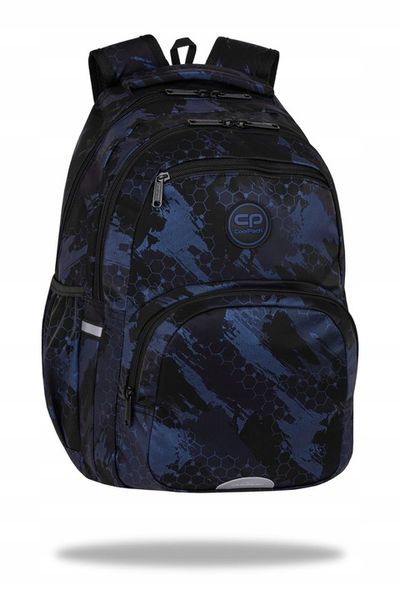 COOLPACK PLECAK SZKOLNY MŁODZIEŻOWY DUŻY CZARNY 3D TRACE NAVY zdjęcie 2
