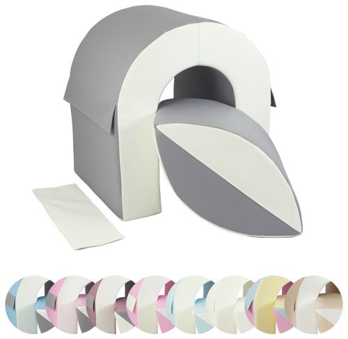 Tunel komplet 2 dużych klocków kształtek piankowych do żłobków przedszkoli na Arena.pl