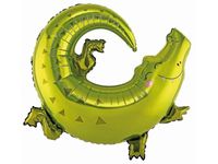 Balon foliowy „Krokodyl”, 80 cm x 71 cm [balon na hel]