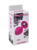 plug-anal plug emotions cutie medium pink dark black crystal