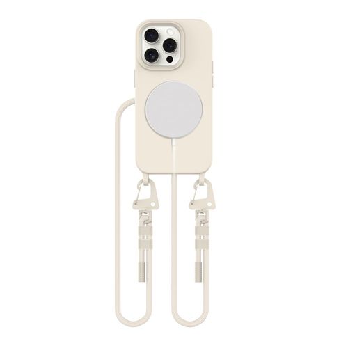 Etui Tech-Protect Magnecklace z Smyczą TPU DO iPhone 15 Pro Cosmic Latte na Arena.pl
