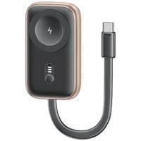 ładowarka indukcyjna 2w1 usams cd245 do  apple watch z powerbankiem
