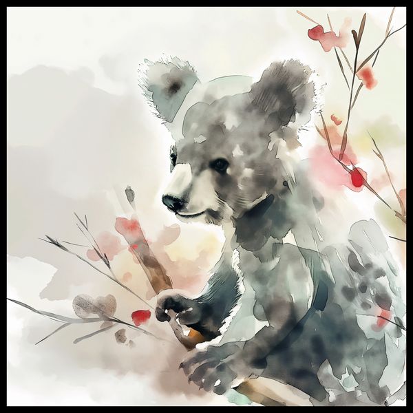Plakat 90x90cm Akwarelowa Koala zdjęcie 2
